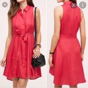 HD in Paris - pink linen dress